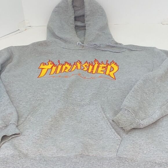 Thrasher Flame Pullover Hoodie Men's Size Small - Picture 10 of 14